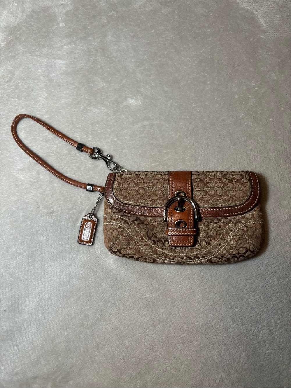 Coach Vintage Soho Signature Wristlet Wallet